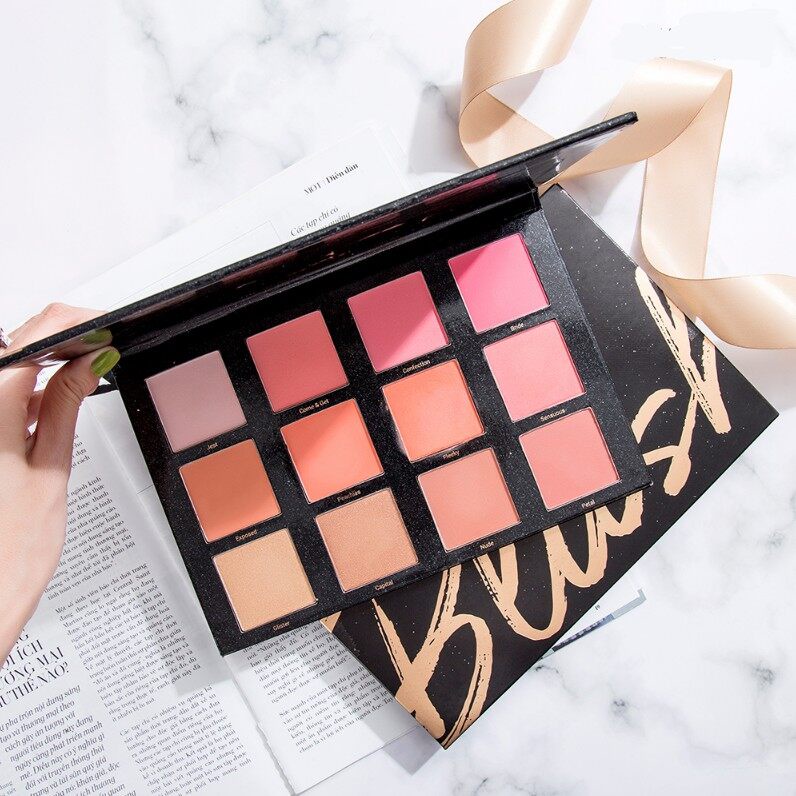 [CHÍNH HÃNG] Bảng Phấn Má Hồng Chuyên Nghiệp 12 Ô Vacosi Pro Studio Blush Palette - 66BP 45g