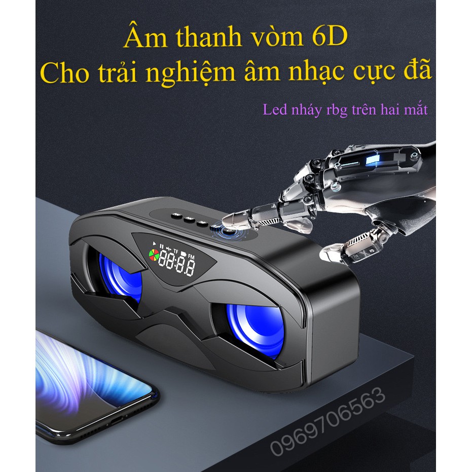 GẤU TRẦN STORE Loa Bluetooth Không Dây 6D Thế Hệ Mới M5 PRO BASS Bluetooth 5.0 Led Siêu Đẹp, Âm Thanh 360 Cực Hay