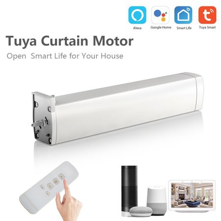 Động cơ rèm tự động Tuya Wifi/Zigbee Hỗ trợ Google/Alexa - hỗ trợ remote RF