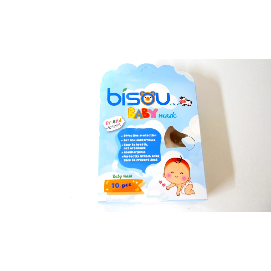 Khẩu trang 3d mask kid  Bisou trẻ em, sơ sinh (10 cái)