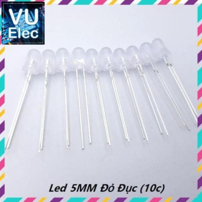 Led 5MM Đỏ Đục (10c)