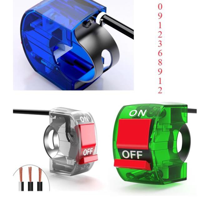 Cùm công tắc on/off siêu trong màu siêu hot
