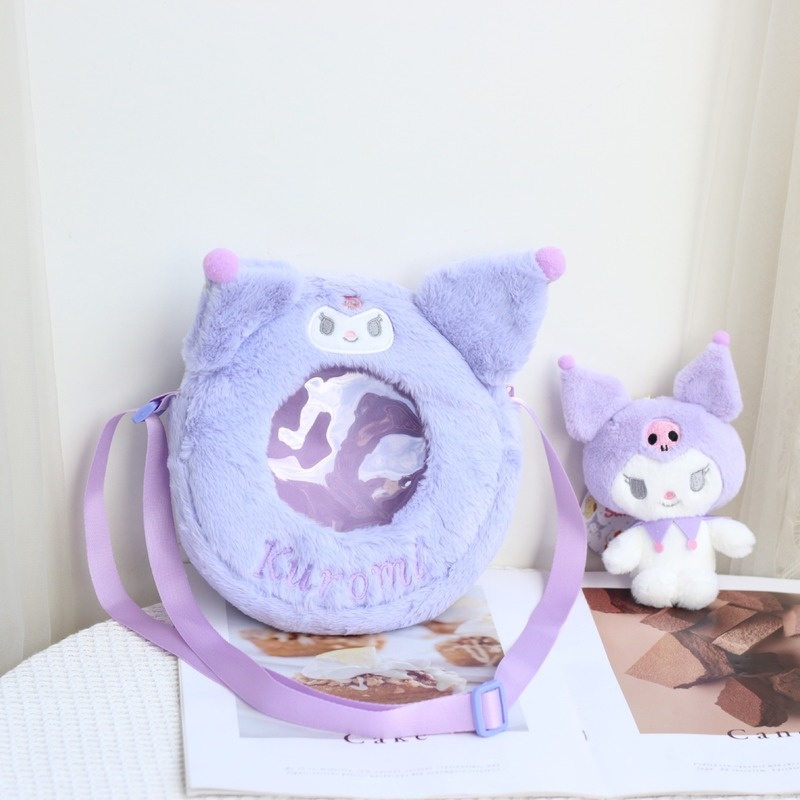 Mới Túi Đeo Chéo Nhồi Bông Hình Cinnamoroll Xinh Xắn