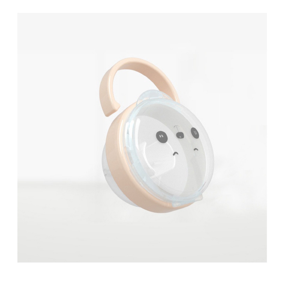 Hộp đựng ti giả, núm ti cho bé trong suốt, có móc treo