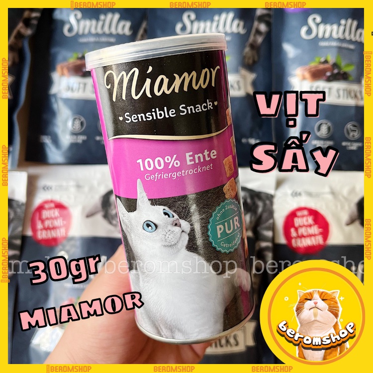 THỊT ĐÔNG KHÔ CHO MÈO MIAMOR SENSIBLE SNACK 30G 2 VỊ NHẬP ĐỨC GIÁ CỰC RẺ