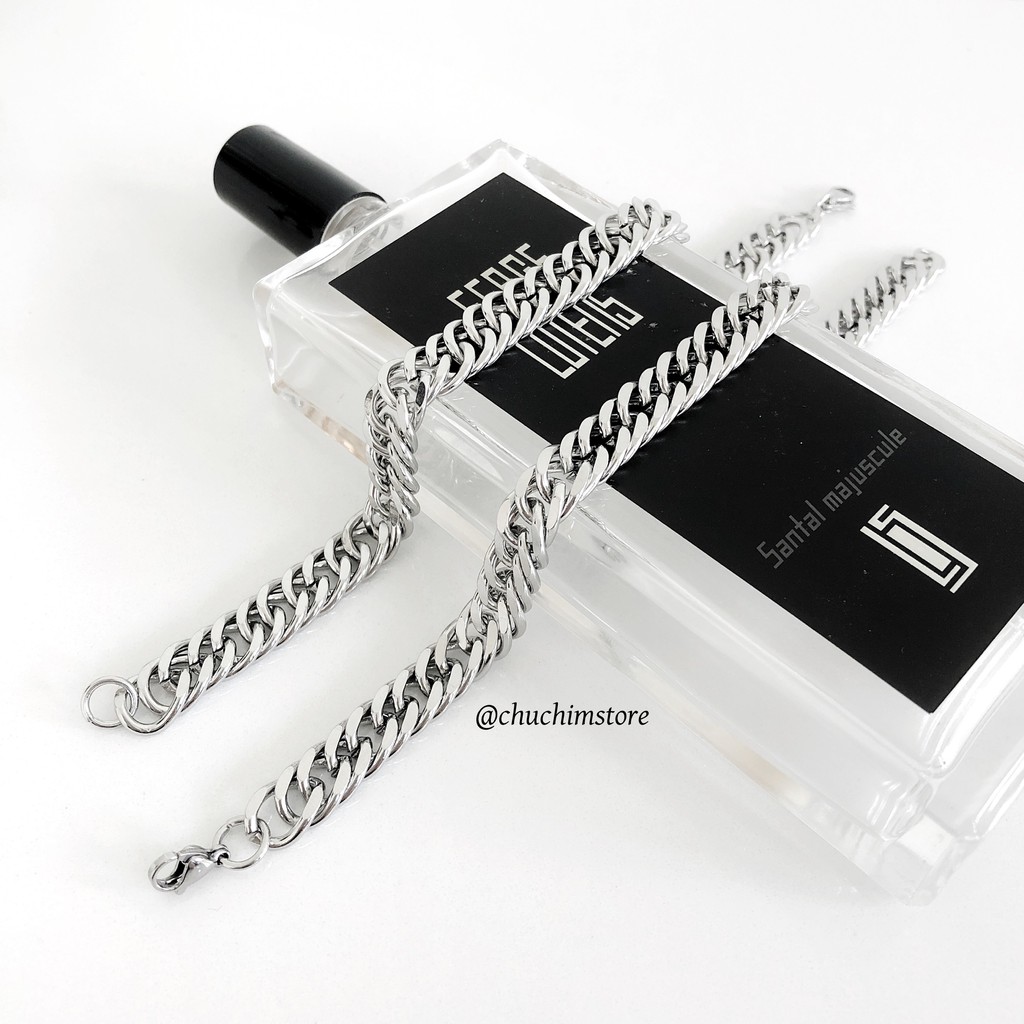 Vòng Tay Trơn Mắt Xích Tết Nối SIZE 7MM - THÉP KHÔNG GỈ - VT028