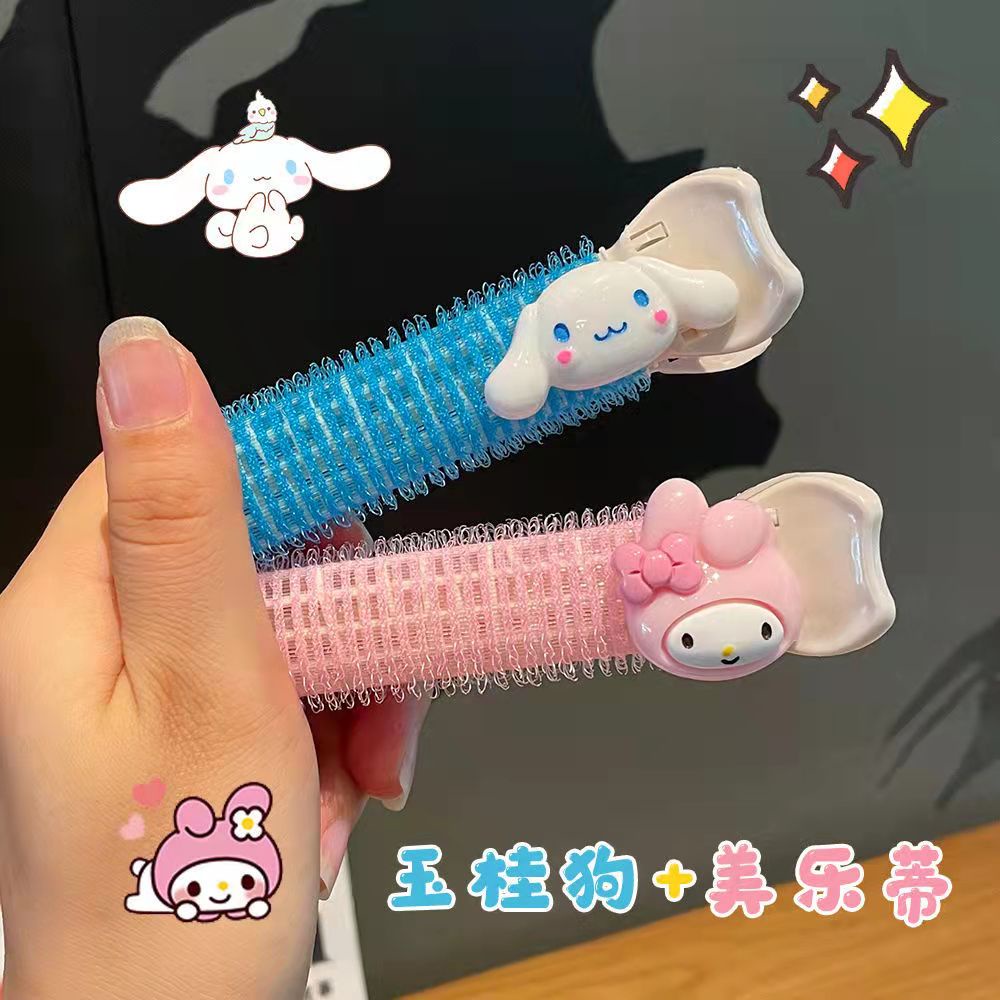 Lô Uốn Tóc Mái Tạo Kiểu Tóc Xoăn Bồng Bềnh Họa Tiết Hoạt Hình