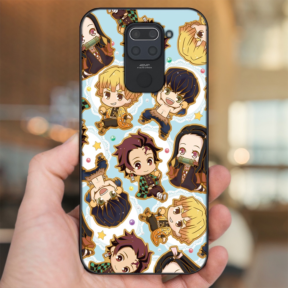 Ốp lưng Xiaomi Redmi Note 9 viền đen in hình Zenitsu Kimetsu no Yaiba