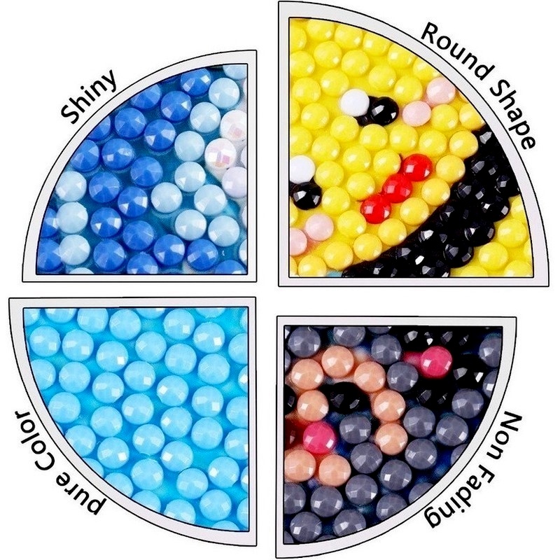 Bộ tranh đính đá 5D họa tiết hoa độc đáo trang trí nhà cửa