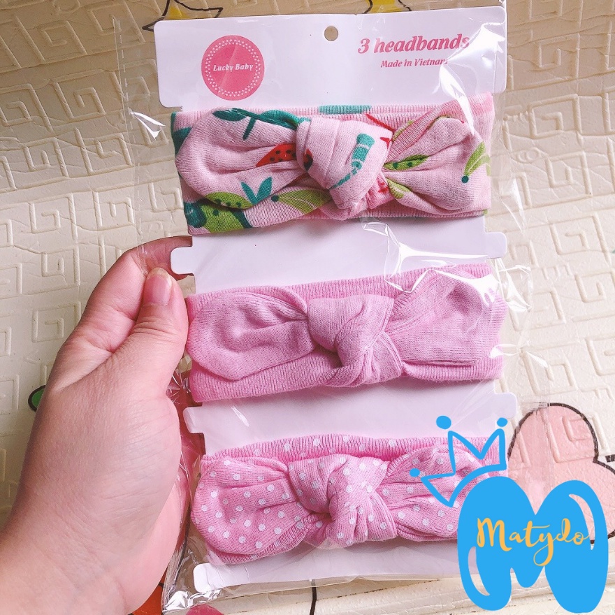 Mũ nón băng đô Turban cho trẻ nơ đội đầu cho bé gái tuban mùa hè 0 đến 2 tuổi