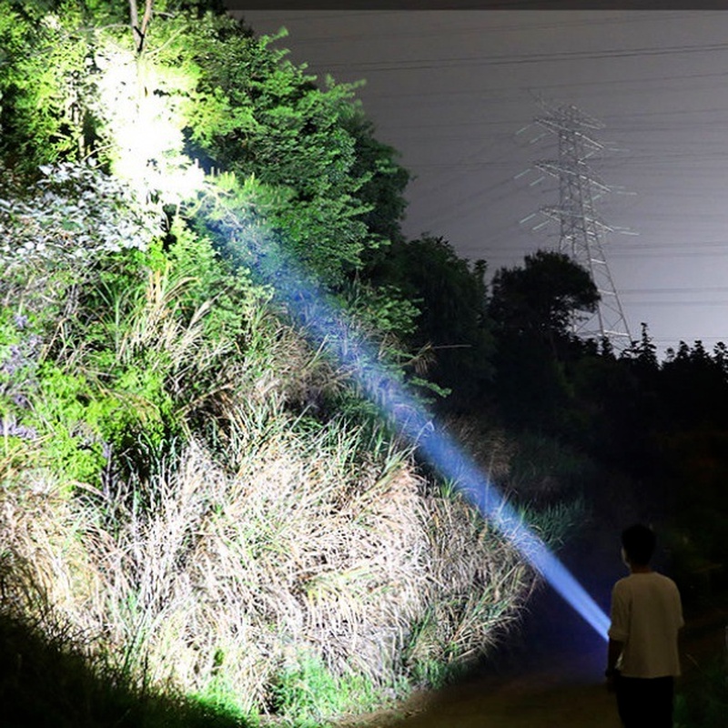 Đèn pin LED sạc USB không thấm nước IPX6 tiện lợi