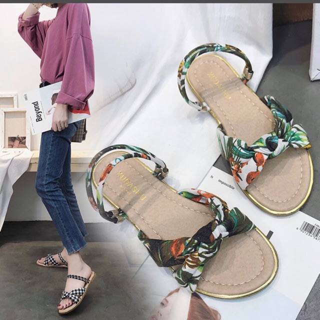 sandal 2 kiểu hoa | BigBuy360 - bigbuy360.vn