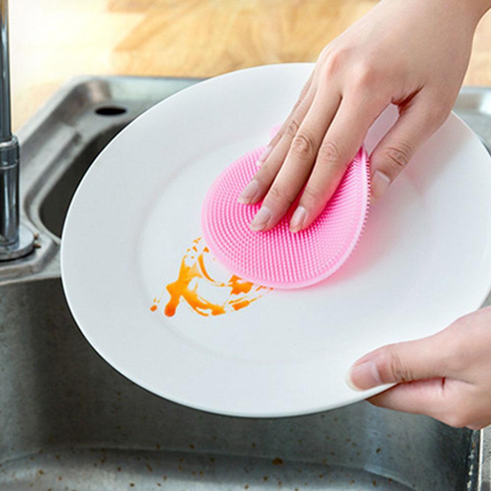 Miếng rửa chén bằng silicon nhiều màu sắc đa năng G2M7