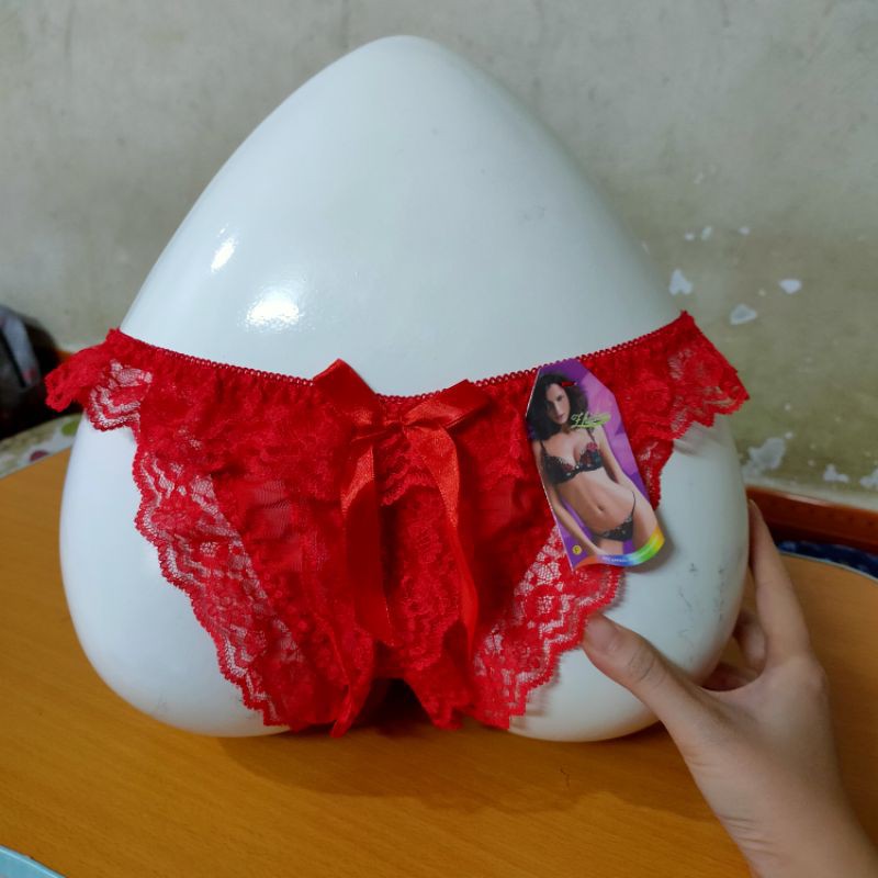 quần lót nữ quần xẻ đáy không đũng ren hoa sexy gợi cảm
