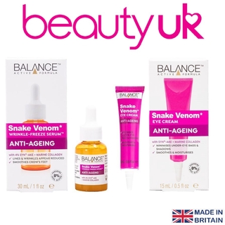 Combo serum và kem mắt nọc rắn chống lão hóa toàn diện Balance Active Formula
