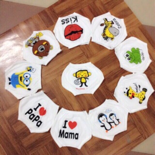 Set 5c quần đùi chip thun cotton 4chiều cho bé