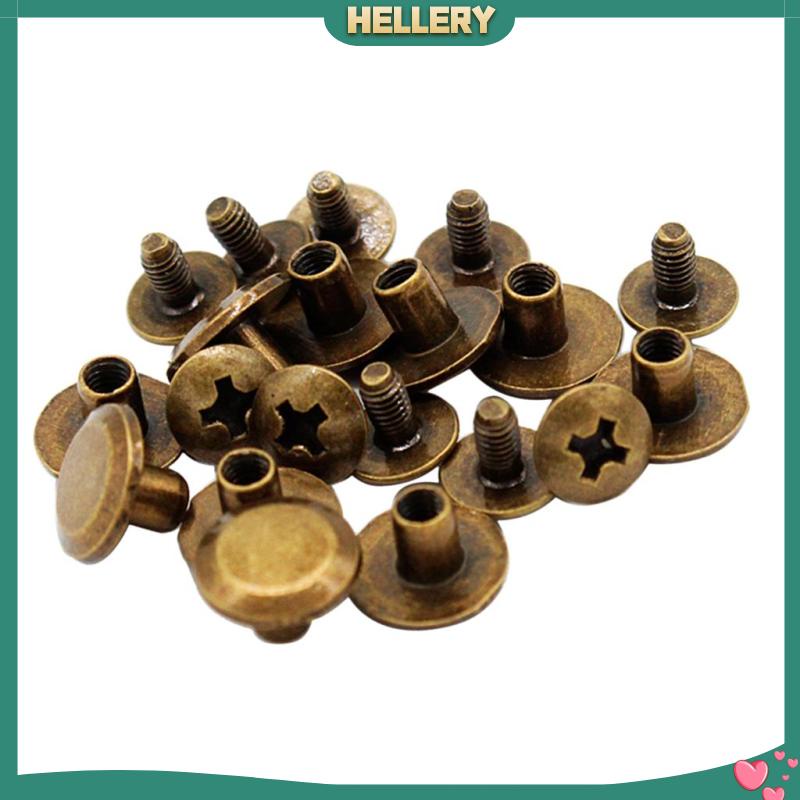 Set 10 Đinh Tán Đầu Đinh Tán Trang Trí Thắt Lưng / Ví / Túi Da Thủ Công