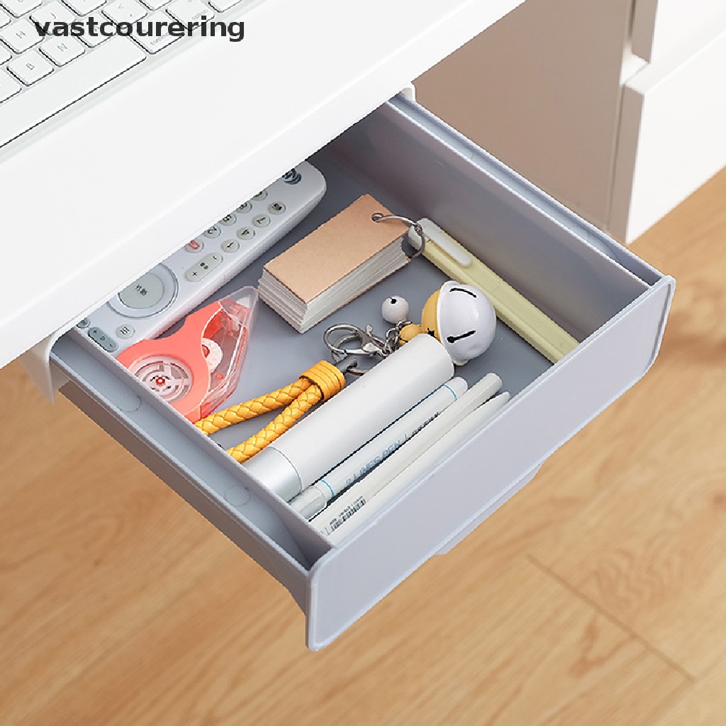 Ngăn Kéo Đựng Đồ Tự Dính Gắn Dưới Bàn Tiện Dụng