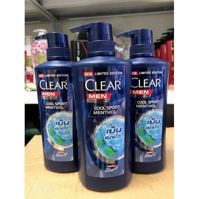 Dầu Gội Đầu Clear Men Bạc Hà Thái Lan 410ml - BX2482
