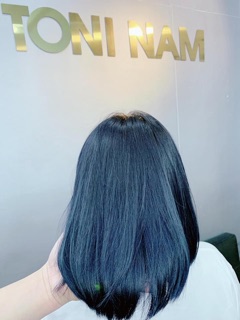 [Hot] THUỐC NHUỘM TÓC MÀU XANH ĐEN ( TẶNG KÈM TRỢ NHUỘM+GĂNG TAY)