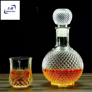 BR07-1-Bình đựng rượu ngâm sâm thuỷ tinh 750ml