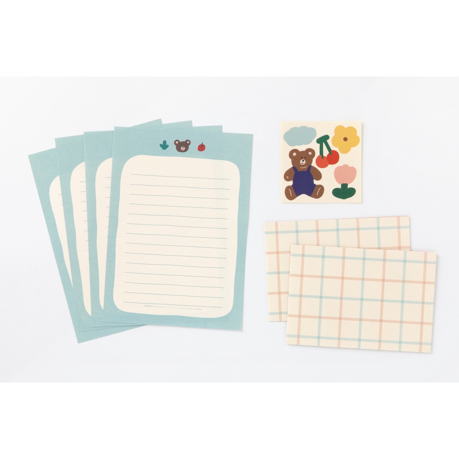 Set Thiệp Phong Bì ARTBOX Hàn Quốc Hình Gấu Xinh Xắn