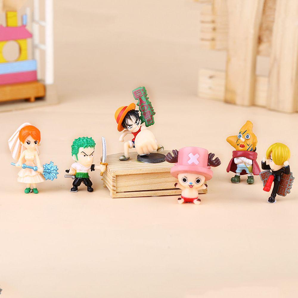 Set 6 Nhân Vật Phim Hoạt Hình One Piece Bằng PVC
