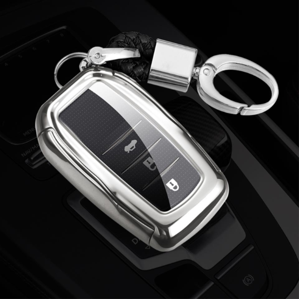 Vỏ xe bằng sợi carbon bằng sợi carbon cho Toyota Hilux Fortuner Land CruiserchrC-HR Camry Remote 3 2 nút