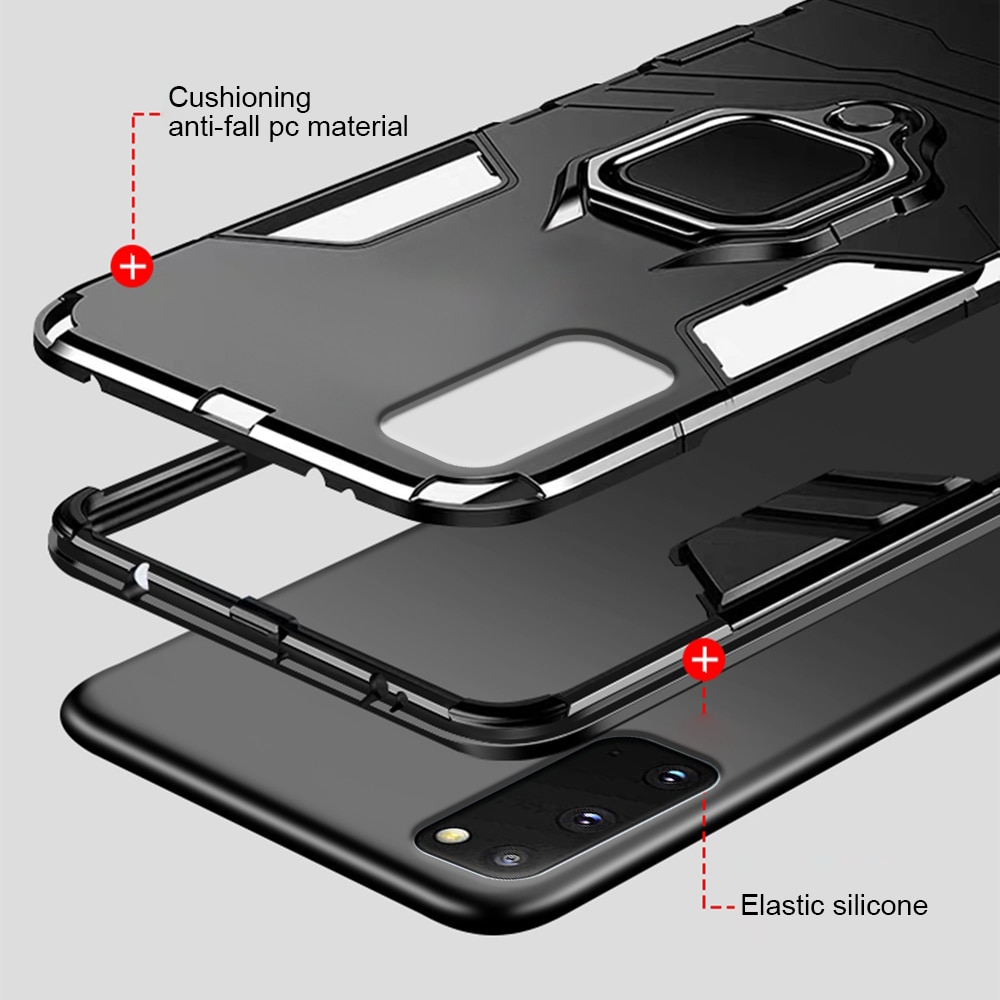 Ốp điện thoại chống sốc có nhẫn đỡ gắn xe hơi cho Samsung Note 3 4 5 8 9 Grand 2 A1 CORE Prime Neo Plus A6S WG-XRTD