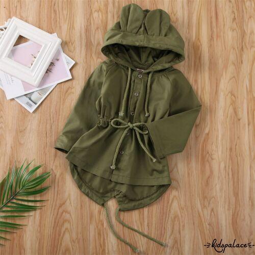 ➤♕❀❤Toddler Kids Girls 3D Ear Hoodie Tops Coat Hooded Jacket Outwear Clothes