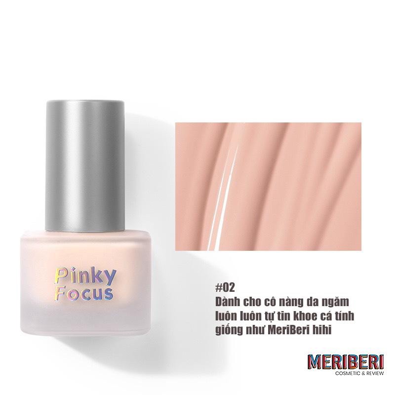 Kem nền Pinky Focus kết cấu đặc che khuyết điểm duy trì độ ẩm, lớp mỏng nhẹ, không nặng mặt | BigBuy360 - bigbuy360.vn
