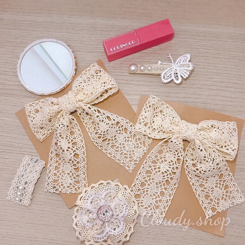 Kẹp tiểu thư vintage cho bạn gái và bé