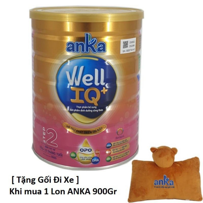 Sữa Anka Well IQ+ Step 2 900gr có quà tặng