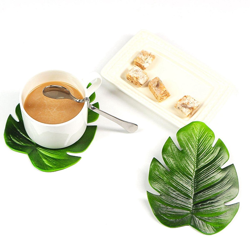 Đế Lót Ly Hình Lá Cọ Nhiệt Đới Thanh Lịch