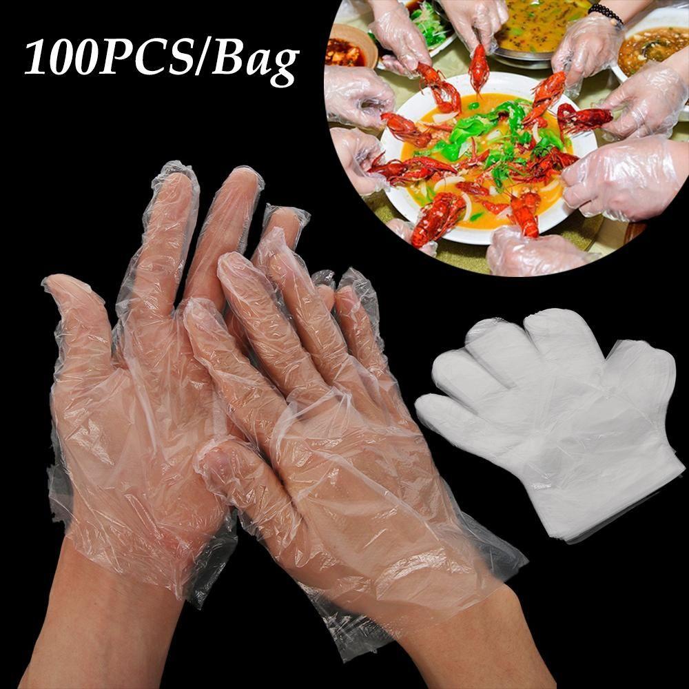 Set 100 Găng Tay Polythene Dùng Một Lần An Toàn Tiện Dụng