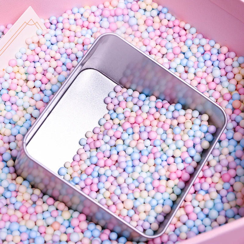 Túi 50g Hạt Xốp Màu Sắc Macaron 10g Dùng Để Trang Trí Hộp Quà