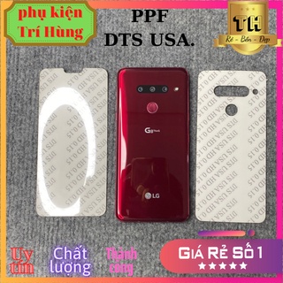 Dán màn hình lg g8 thinq, g5,g6, g7, v30, v40 miếng dán dẻo ppf DTS USA full màn cong, phục hồi vết xước , tặng kèm gạt