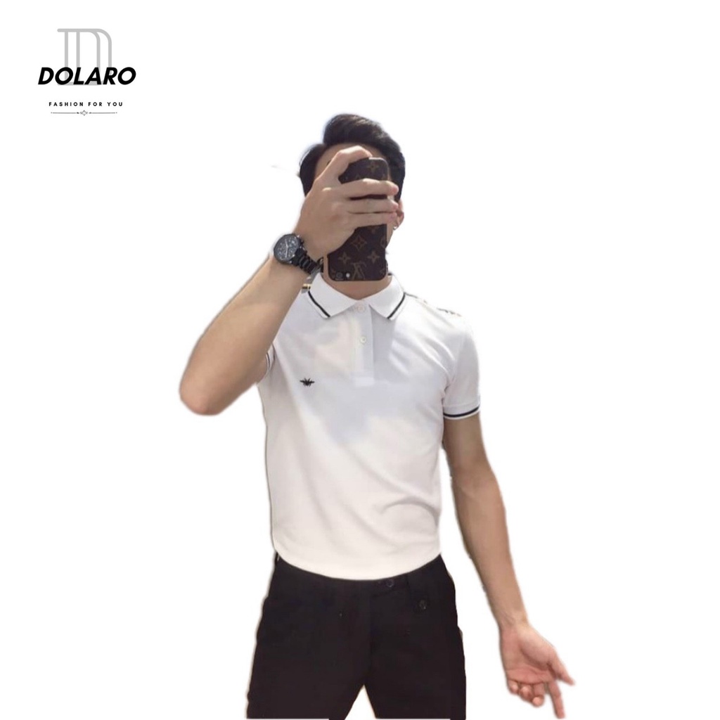 Áo thun polo nam trẻ trung DOLARO FASHION FOR YOU chất mềm mịn