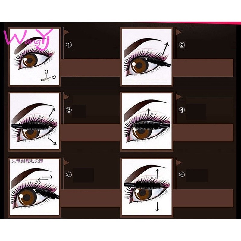 Mascara 2 Trong 1 Uốn Cong Làm Dày Lông Mi
