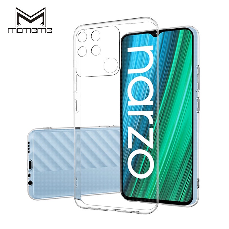 Ốp lưng dẻo trong suốt chống sốc cho For Realme Narzo 50i Prime 50A 50 30A Narzo N55 C53 C55 C35 C33