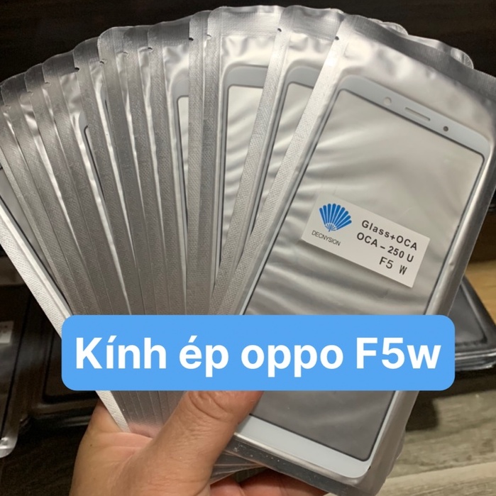 Kính ép màn hình liền keo oppo F5 / F5 youth