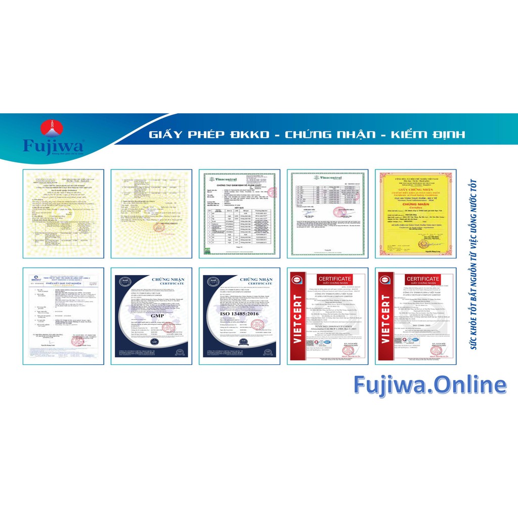 Nước uống ion kiềm Fujiwa 6L- 2 Bình/Thùng