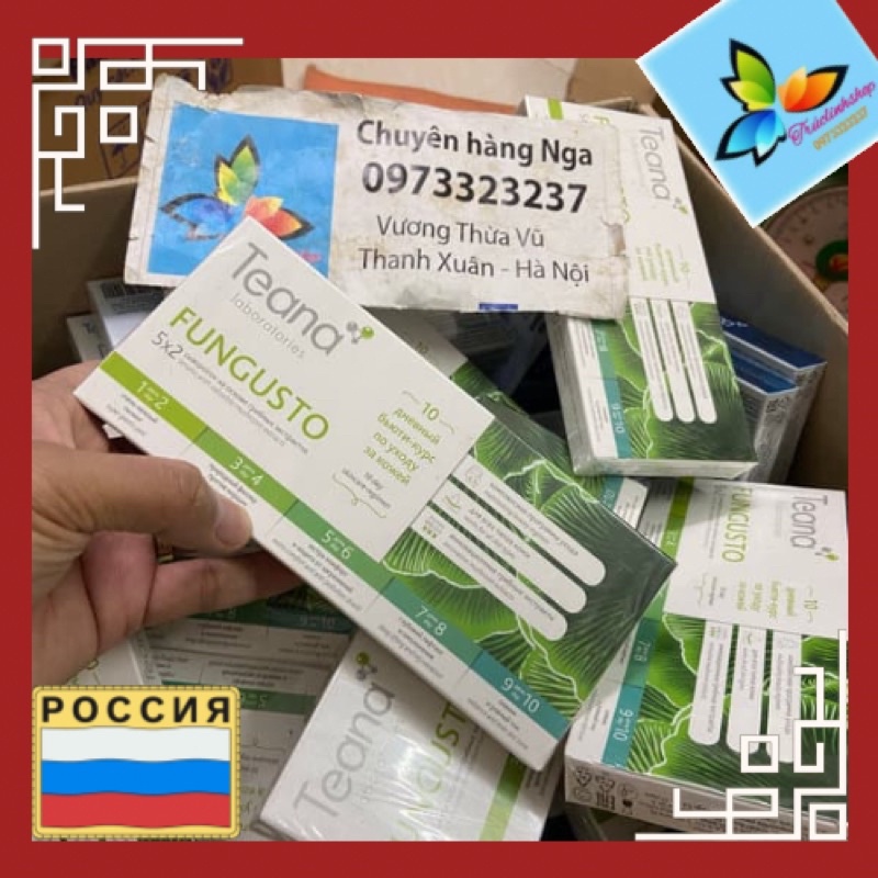 Liệu trình Peeling thay da Teana- đẹp trong 10 ngày FUNGUSTO Teana 10 ống 20ml