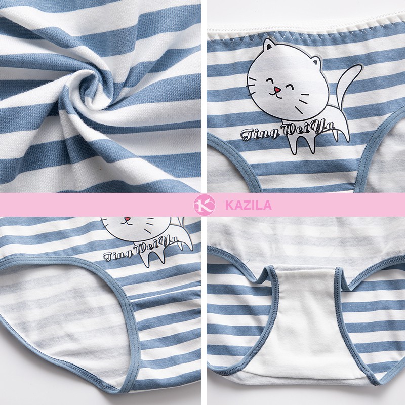 Quần lót Teen nữ dễ thương hình Mèo, Quần lót nữ cotton kháng khuẩn Kazila QLT8 | WebRaoVat - webraovat.net.vn