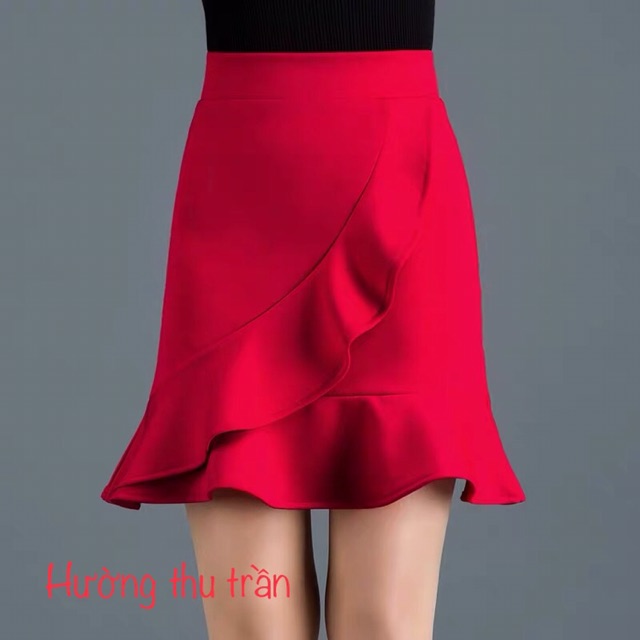 Chân váy đuôi cá trên gối trẻ trung, chân váy công sở trên gối sang chảnh có ảnh thật | BigBuy360 - bigbuy360.vn