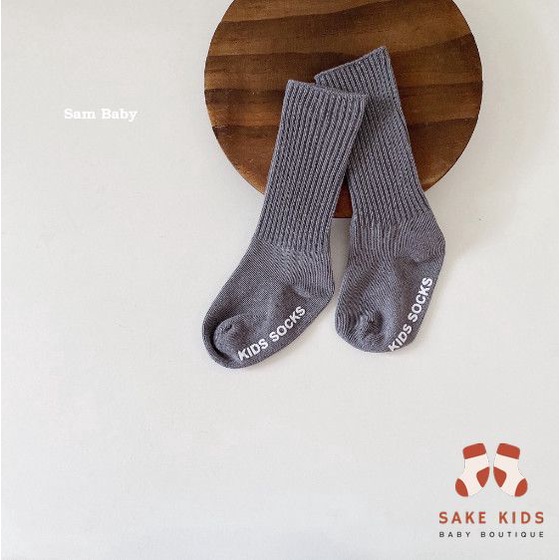 Tất len tăm bé trai bé gái - Vớ cao cổ cotton mềm mại gân trơn chống trượt nhiều màu cho bé từ 0-5 tuổi mới nhất TL08