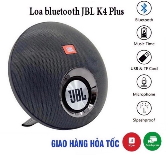 Loa mini bluetooth K4+, loa nghe nhạc bluetooth xách tay chống nước, âm thanh sống động bảo hành lên đến 12 tháng