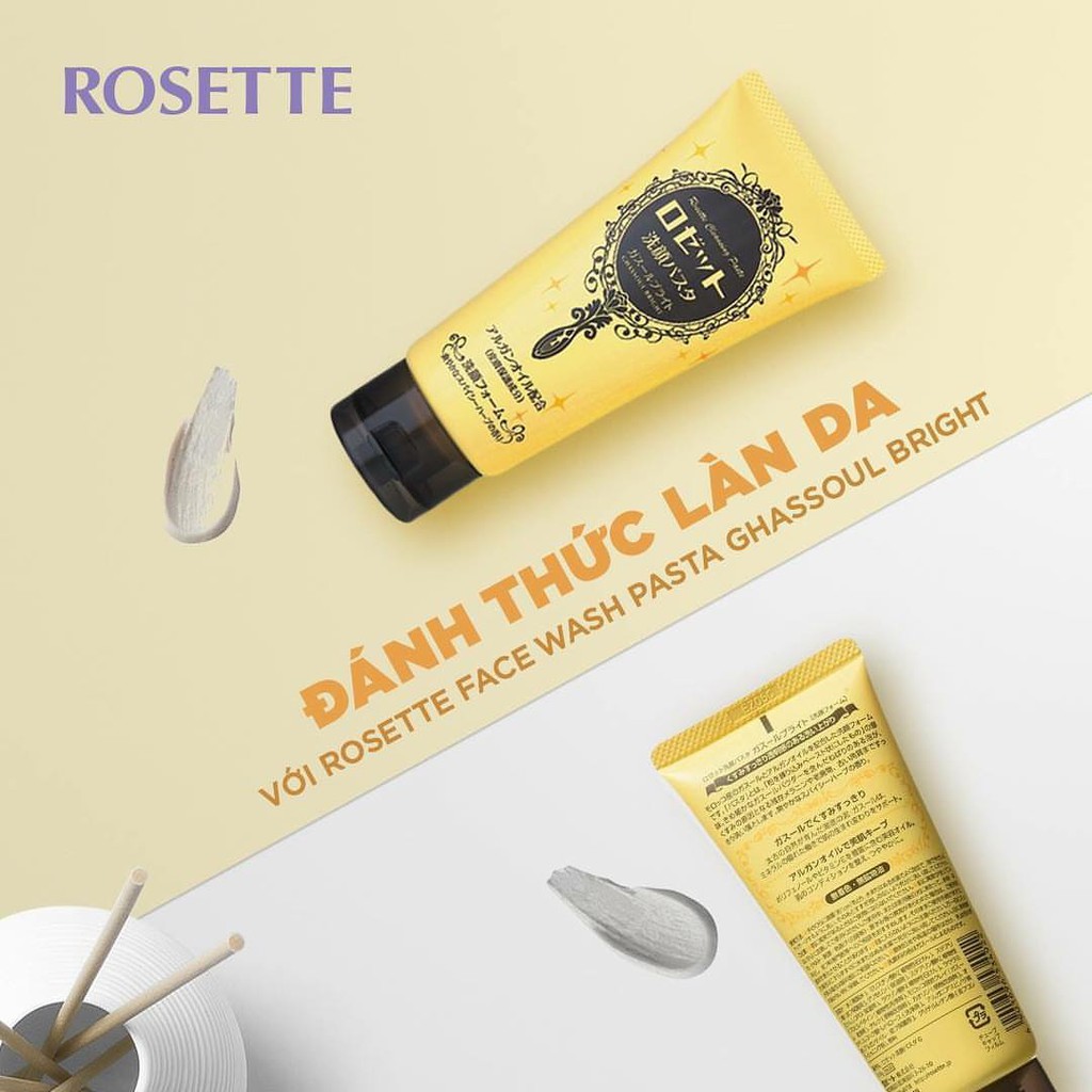Sữa Rửa Mặt Rosette Làm Sáng Da 120g