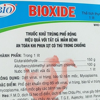 Bioxide sát trùng chuồng trại, dụng cụ chăn nuôi, xe chở vật nuôi, xá.c ch.ết, lợn gà vịt ngan chó mèo, chim pet