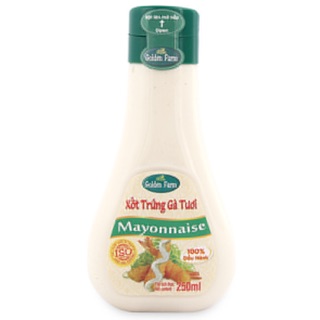 Sốt mayonnaise trứng gà tươi Golden Farm chai 250ml